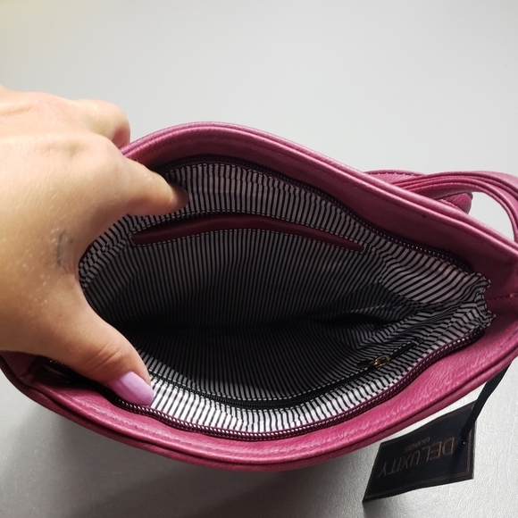 New Deluxity los Angeles peta approved vegan crossbody bag - Picture 11 of 13